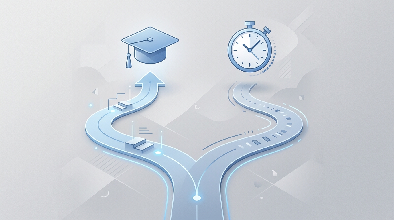 Diagram showing the two paths to accessing a free VPS: student eligibility and commercial trial